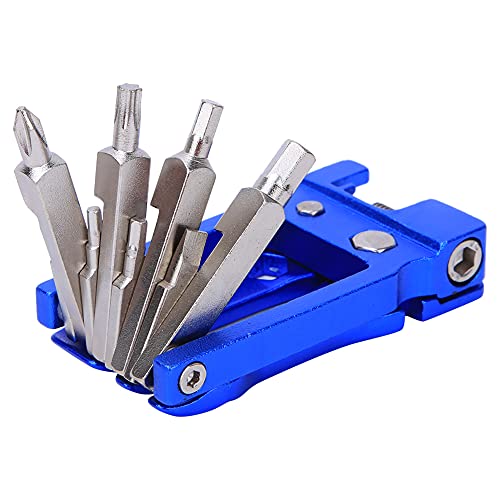 Fahrradreparaturwerkzeug Multifunktional tragbarer Aluminiumlegierungs -Fahrradkettenschneider Splitter für Outdoor -Sportradfahren Schwarz Rot Blau von Pilipane