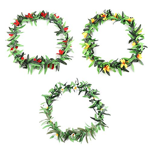 Hawaii Leis Tropische Party Simulierte Blütenblatt Kranz Halskette Komfortable Leichte Farbe 3PCS Sortiert Hawaii Leis Tropische Party Simulierte Blütenblatt Kranz Halskette Komfortable Leichte Farbe 3PCS Sortiert von Pilipane