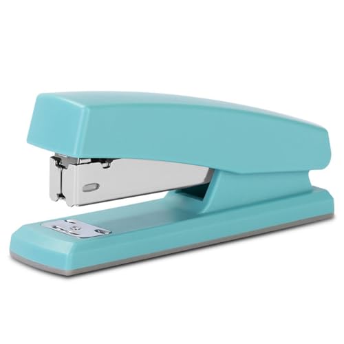 Heftkleber Heavy Duty 20 Blech Ergonomischer Stahl Büro Hefter für Schulbüro Verwenden Sie Hefter des Papiers Hefter Desktop Hefter (Hellblau) von Pilipane