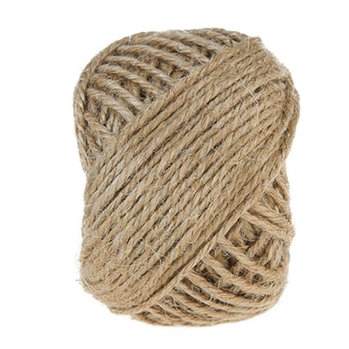 Jute -String -Seil Vintage Pflanzenfaser -Schnur stark langlebig multifunktional für DIY -Handwerkenationen Bündelung Geschenkverpackung Jute -String -Seil Vintage Pflanzenfaser -Schnur stark langlebig multifunktional für DIY -Handwerkenationen Bündelung Geschenkverpackung von Pilipane