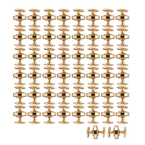 Magnetischer verschluss schnappt hohe Härte Magnetische Befestigungs elemente für DIY Punk Kleidung Schuhe Taschen Haustier Halsbänder 50 Sets Legierung 14x4mm (Goldene Farbe) von Pilipane