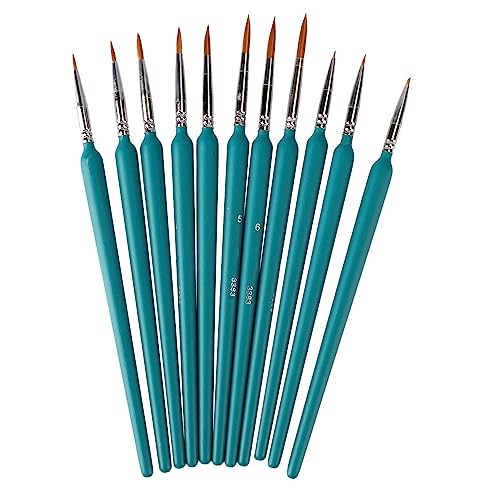 Miniatur Pinsel Fine Detail Pinsel Set Premium Nylon Borsten Holzgriff Kupfer Rohr Anschluss für Acryl Aquarell Öl Handwerk Modelle Malerei 11 Stück Miniatur Pinsel Fine Detail Pinsel Set Premium Nylon Borsten Holzgriff Kupfer Rohr Anschluss für Acryl Aquarell Öl Handwerk Modelle Malerei 11 Stück von Pilipane