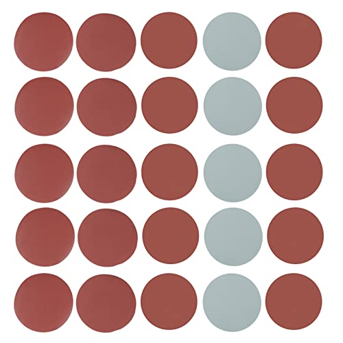 Pilipane 25pcs Mix Körnung Schleiferscheibenscheiben Schleifen Polierpapierpolster Schleibsschleifset Set hochwertiges Aluminiumoxid -Korn Haltbarer Anti -statischer Rostfarbe Entfernung von Pilipane