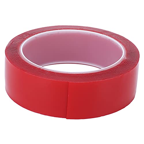 Pilipane Doppelseitiges Klebeband Nanometer nahtloser abnehmbares Klebeband für Wandfoto Poster Rotes Acrylmaterial transparentes Design Nicht -Markierung (3cm*3M) von Pilipane