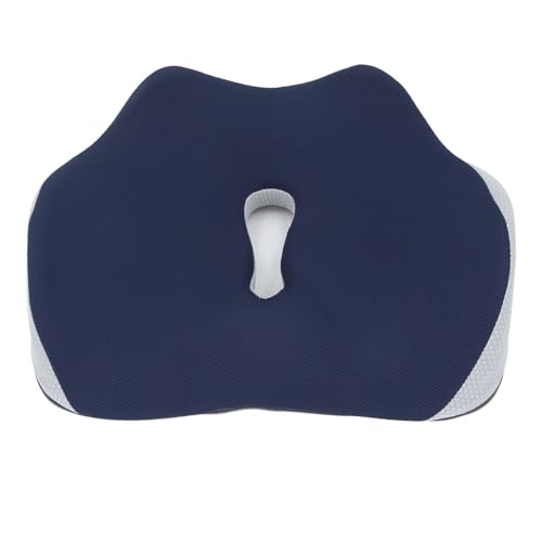 Pilipane Memory Foam Sitzkissen Ergonomisch bequemer Nicht -Slip -Druck -Reliefstuhlpolster für Büro -Rollstuhlspielstühle 17,72 x 14,17 x 5,12 Zoll (Dunkelblau) von Pilipane