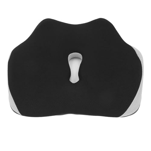 Pilipane Memory Foam Sitzkissen Ergonomisch bequemer Nicht -Slip -Druck -Reliefstuhlpolster für Büro -Rollstuhlspielstühle 17,72 x 14,17 x 5,12 Zoll (Schwarz) von Pilipane