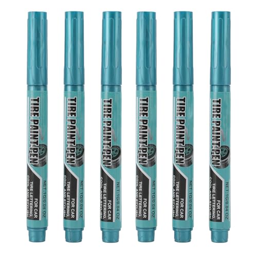 Pilipane Reifenfarbe Stift wasserdicht lang anhaltende Schutzöl Reifenmarker Stift Blau 6pcs Set für Auto Reifen Reparaturreparatur 1 g jeweils Pilipane Reifenfarbe Stift wasserdicht lang anhaltende Schutzöl Reifenmarker Stift Blau 6pcs Set für Auto Reifen Reparaturreparatur 1 g jeweils von Pilipane