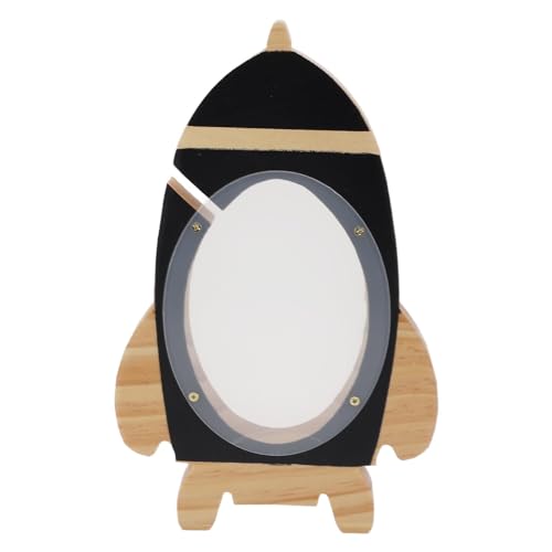 Pilipane Sparschwein aus Holz, Raumschiff, hohl, niedlich, kreativ, Raumschiff, Münzbank für und Mädchen, Heimdekoration, Schwarz Pilipane Sparschwein aus Holz, Raumschiff, hohl, niedlich, kreativ, Raumschiff, Münzbank für und Mädchen, Heimdekoration, Schwarz von Pilipane