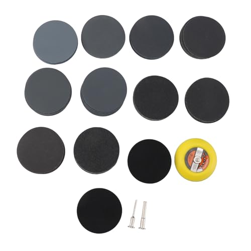 Schleifscheiben Papier Silizium Carbid Nass Trockenschleifpapier Haken und Schleifscheibenscheiben für Automobilholzbearbeitung DIY -Projekte 105pcs Grit 60 bis 3000 von Pilipane