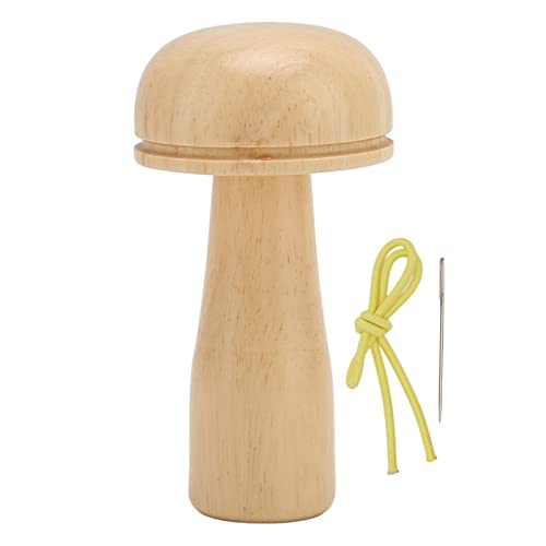 Stopfpilz-Set, abnehmbare Stopfpilznadel aus Holz, Nähwerkzeuge zum Selbermachen, Stricken, Sticken, Reparieren von Kleidung, Massivholz, leichtes, kompaktes Design von Pilipane