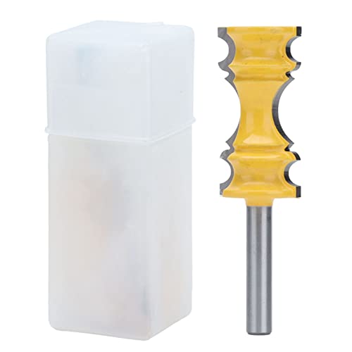 Stuhlschiene Formteile Router Bits professionelle Kohlenstoffstahl -Legierungkronenform Router Bit für Holzbearbeitung und Trimmen 1 1/8 -Zoll -Durchmesser 2 Zoll Tiefe (8mm Muster) von Pilipane