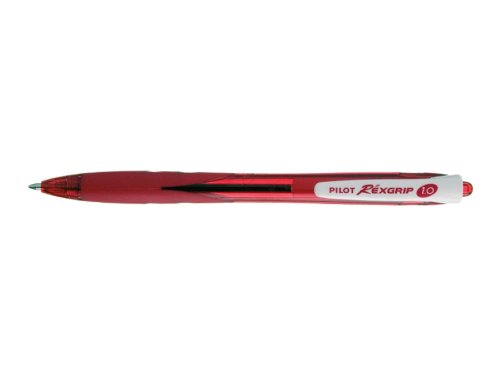 12 REXGRIP PILOT BEGREEN Kugelschreiber, mittlere Spitze, 1, rot von Pilot Pen