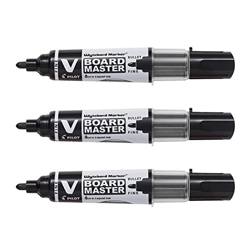 PILOT 3 Marker, trocken abwischbar Rundspitze, VBOARD MASTER, feine Spitze, Schwarz PILOT 3 Marker, trocken abwischbar Rundspitze, VBOARD MASTER, feine Spitze, Schwarz von Pilot Pen