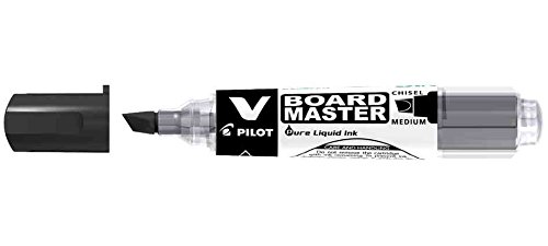 PILOT V BOARD Marker Whiteboard MASTER abgeschrägt, wiederaufladbar, Schwarz von Pilot