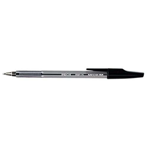 PILOT 12 Stück Kugelschreiber BP-S, mittlere Spitze, Schwarz von PILOT
