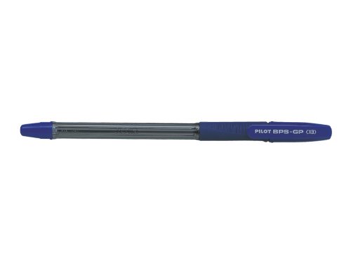 Pilot BPS GP Kugelschreiber 12 Stück gummierter Griff extrabreite 1,6 mm Spitze 0,55 mm Strich blau von PILOT