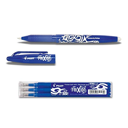 Pilot Pen 1 Frixion Ball blau + 3er-Set Mine Office Set von Pilot Pen