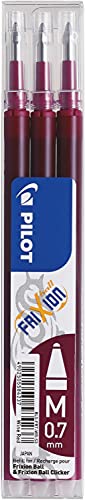 Pilot Pen 2261022F - Ersatzminen Tintenroller Frixion Ball, Stärke 0,7 mm, dunkelrot, radierbar, 3 Stück Pilot Pen 2261022F - Ersatzminen Tintenroller Frixion Ball, Stärke 0,7 mm, dunkelrot, radierbar, 3 Stück von Pilot Pen