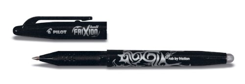 Tintenroller Frixion Ball, Pilot, radierbar, verschiedene Farben Schwarz von Pilot Pen