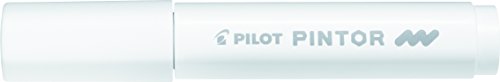 Pilot Pintor Permanent-Marker, für verschiedene Oberflächen, mittlere Linie, schreibt auf allen Oberflächen, Weiß von Pilot-Pintor