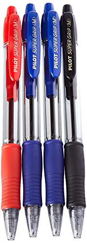 Pilot Spain Super Grip Kugelschreiber mit Tinte auf Ölbasis, 4 Stück, mehrfarbig Pilot Spain Super Grip Kugelschreiber mit Tinte auf Ölbasis, 4 Stück, mehrfarbig von Pilot Spain