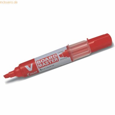 10 x Pilot Whiteboardmarker V Board Master 2,2-5,2mm Keilspitze rot von Pilot