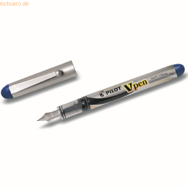 12 x Pilot Einweg-Füllfederhalter V-Pen SVP-4M blau von Pilot