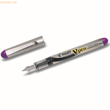 12 x Pilot Einweg-Füllfederhalter V-Pen SVP-4M violett von Pilot