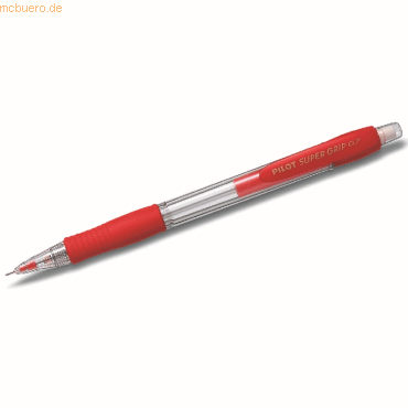 12 x Pilot Feinminenstift Super Grip 0,7mm H-187-SL rot von Pilot