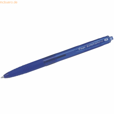 12 x Pilot Kugelschreiber Super Grip G retractable F blau von Pilot