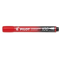 PILOT 100 Permanentmarker rot 1,0 mm, 1 St. von Pilot