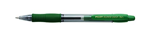 PILOT 160936 Druckkugelschreiber SUPER GRIP M, Strichfarbe: grün von Pilot