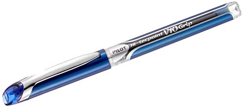 PILOT 298103 Tintenroller Hi-Tecpoint"V10" Grip blau von Pilot
