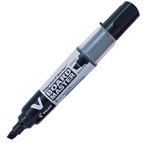 PILOT 355868 Whiteboard-Marker V BOARD MASTER, Keilspitze, schwarz von Pilot