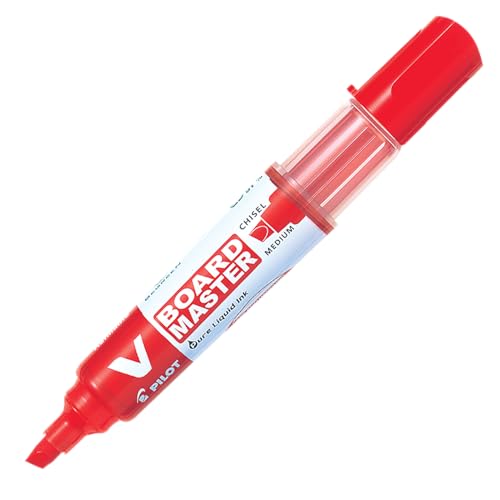 PILOT 355875 Whiteboard-Marker V BOARD MASTER, Keilspitze, rot von PILOT