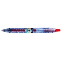 PILOT B2P „Bottle 2 Pen“ GEL Gelschreiber transparent/blau 0,7 mm, Schreibfarbe: rot, 1 St. von Pilot