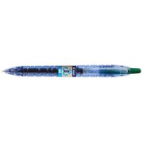 PILOT B2P „Bottle 2 Pen“ GEL Gelschreiber transparent/blau 0,7 mm, Schreibfarbe: grün, 1 St. von Pilot