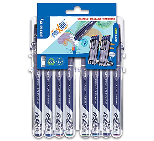 PILOT FriXion Fineliner, radierbar, 8er „Set 2 Go“ von PILOT