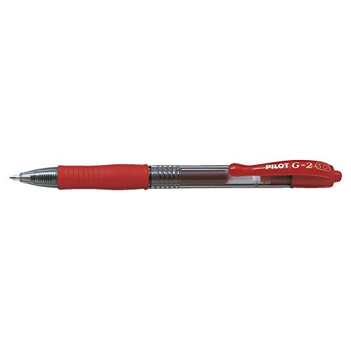 PILOT G-2 Kugelschreiber, 0,7 mm, fein, einziehbar, Rot von Pilot