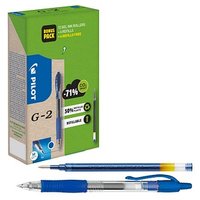 PILOT G2 Greenpack Gelschreiber-Set blau/transparent 0,4 mm, Schreibfarbe: blau, 1 Set von Pilot