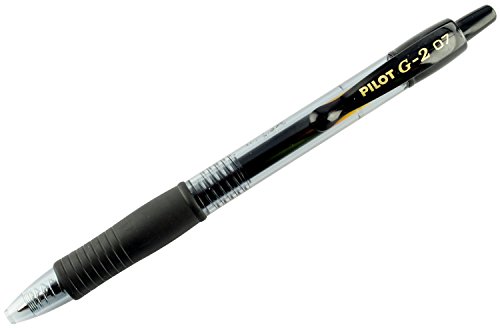 PILOT Gelschreiber, einziehbar, G2 07, Schwarz, 12 Stück PILOT Gelschreiber, einziehbar, G2 07, Schwarz, 12 Stück von PILOT