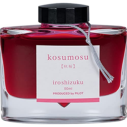 PILOT Iroshizuku 69220 Füllfederhalter-Tinte, Kosumosu, Cosmos Flower (Pink), 50 ml Flasche von Pilot