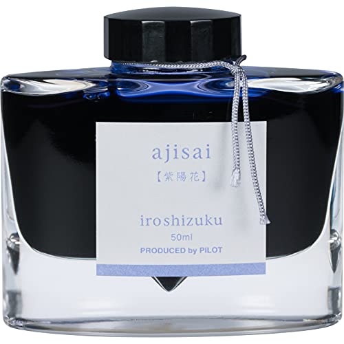 PILOT Iroshizuku 69211 Füllfederhalter-Tinte, Ajisai, Hortensien (Blauviolett), 50 ml Flasche von PILOT