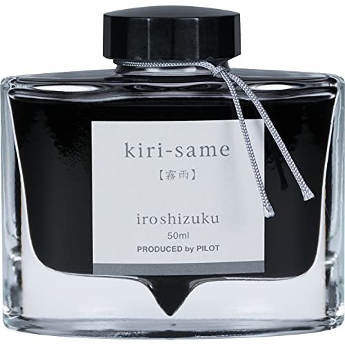 Pilot Iroshizuku 69207 Füllfederhalter-Tinte, Kiri-Same, Scotch Mist (warmes Grau), 50 ml Flasche von Pilot