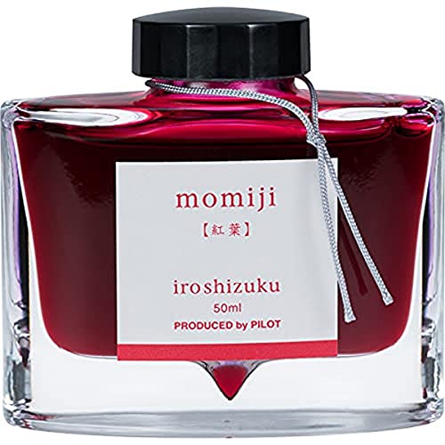 PILOT Iroshizuku 69208 Füllfederhalter-Tinte, Momiji, Herbstblätter (rot), 50 ml Flasche von Pilot