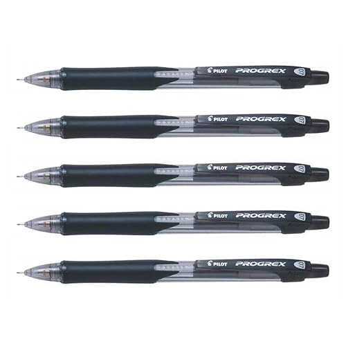 PILOT Progrex Druckbleistifte, umweltfreundlich, 0,7 mm, Schwarz, 5 Stück PILOT Progrex Druckbleistifte, umweltfreundlich, 0,7 mm, Schwarz, 5 Stück von Pilot