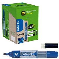 AKTION: PILOT V-Board Master Greenpack Whiteboard-Marker-Set blau 2,0 - 5,0 mm, 1 Set + GRATIS 5 Nachfülltuschen von Pilot