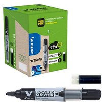 PILOT V-Board Master Greenpack Whiteboard-Marker-Set schwarz 2,0 - 5,0 mm, 1 Set von Pilot