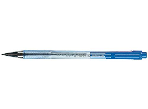 Pilot BPS-Matic Druckkugelschreiber, feine Spitze, Blau, 12 Stück von Pilot