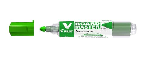 Pilot 454101004 Begreen V-Board Master Drywipe Marker, trocken abwischbar, Rundspitze M 4 mm, Grün, 10 Stück Pilot 454101004 Begreen V-Board Master Drywipe Marker, trocken abwischbar, Rundspitze M 4 mm, Grün, 10 Stück von Pilot